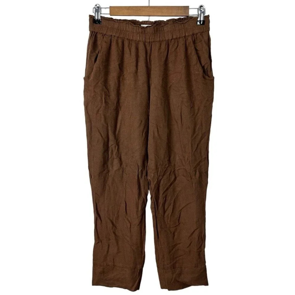 Maria Stanley Kheller Trouser Pants Brown Size Medium Viscose Women’s